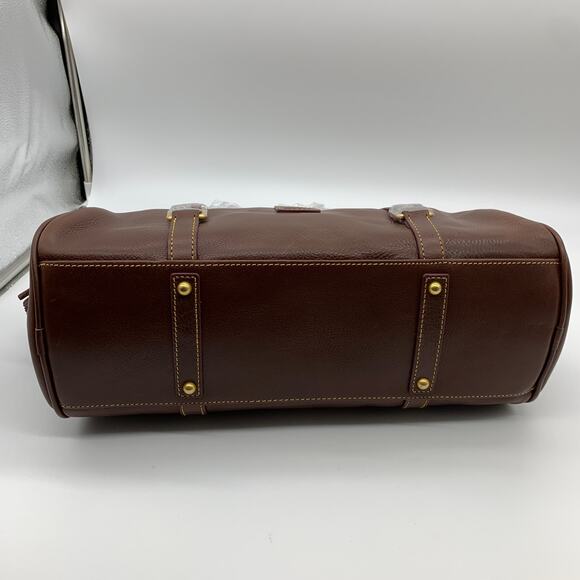 Dooney & Bourke Handbags Florentine Leather Satchel Brown Chestnut - Picture 10 of 16